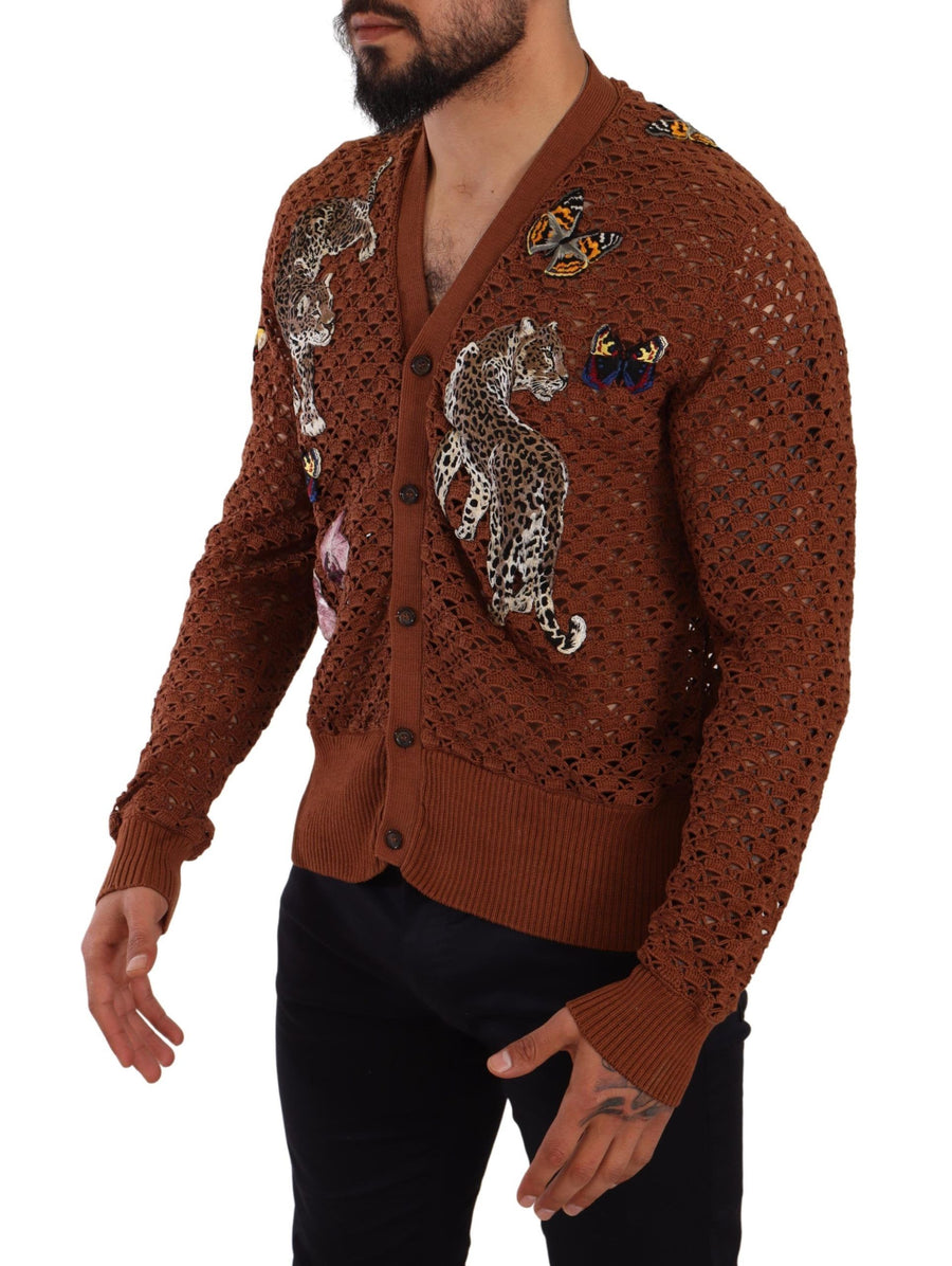 Dolce & Gabbana 100% Cotton cardigan in brown