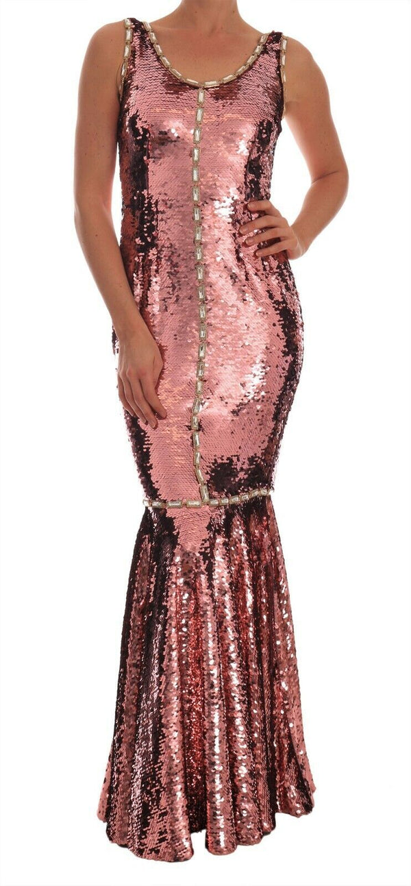 Dolce & Gabbana 100% Polyester; Lining: 94% Silk dress in pink