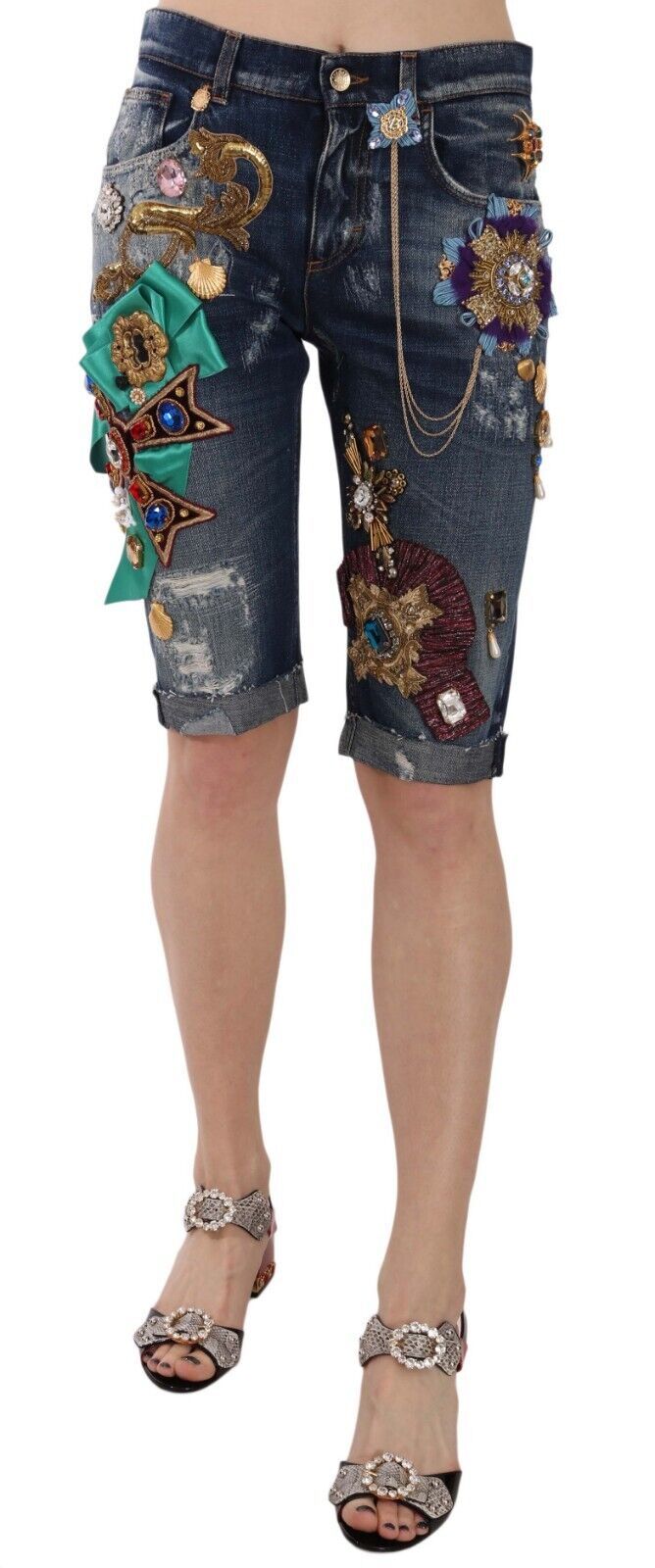 Dolce & Gabbana 100% Cotton short trousers in blue