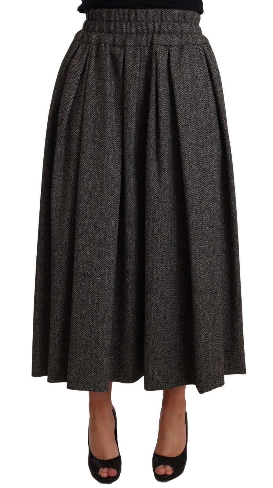Dolce & Gabbana 85% Wool skirt in gray