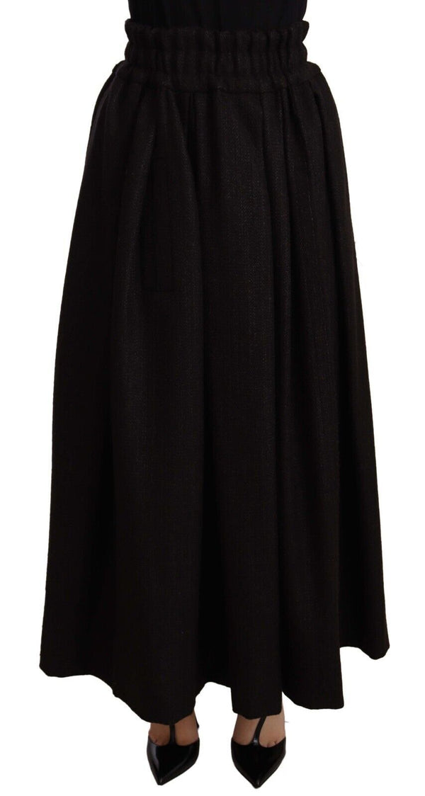 Dolce & Gabbana 85% Wool 15% Cotton skirt in black
