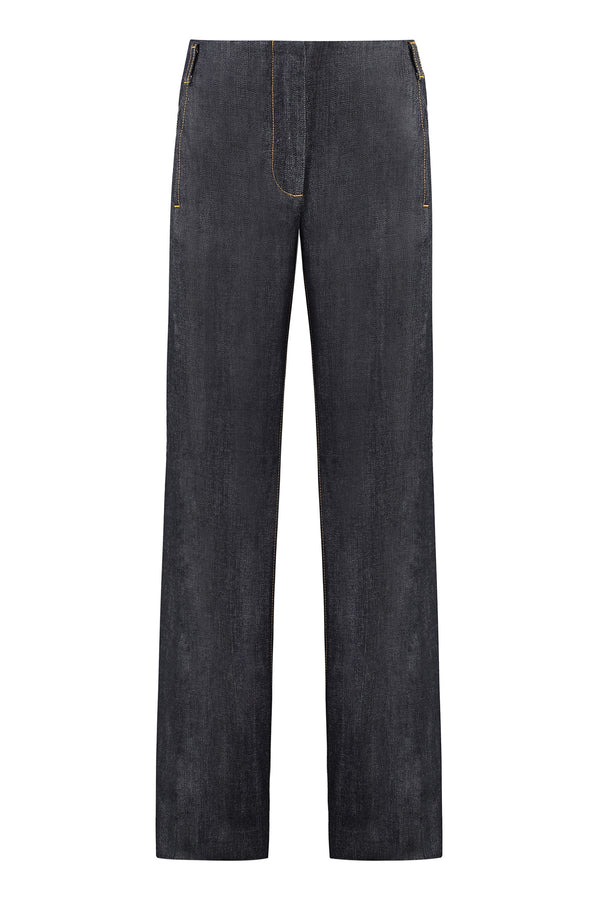 Wide-Leg Jeans Denim Cotton