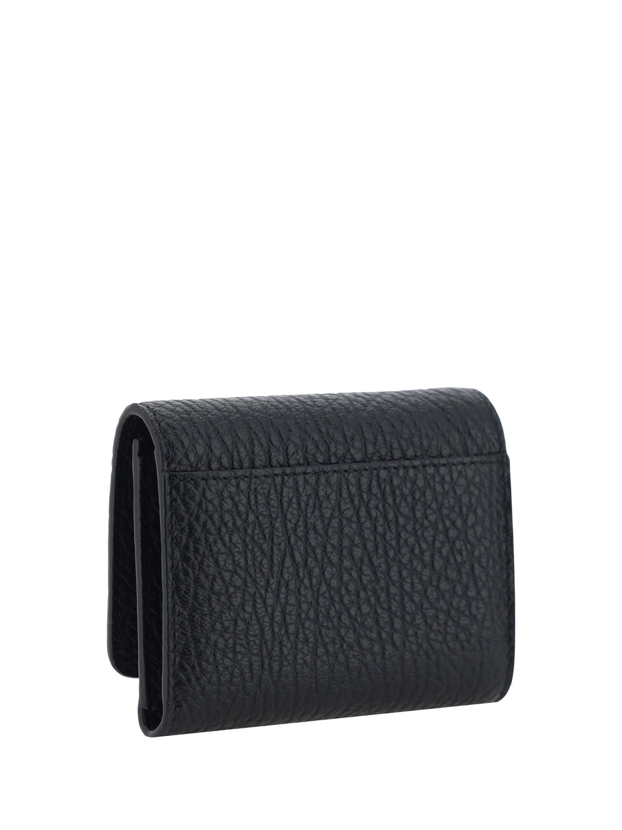 Wallet Grained Leather Black Calf & Purses