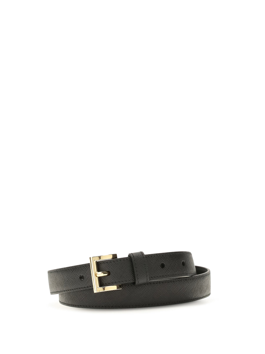 Belt Saffiano Leather Black Calf