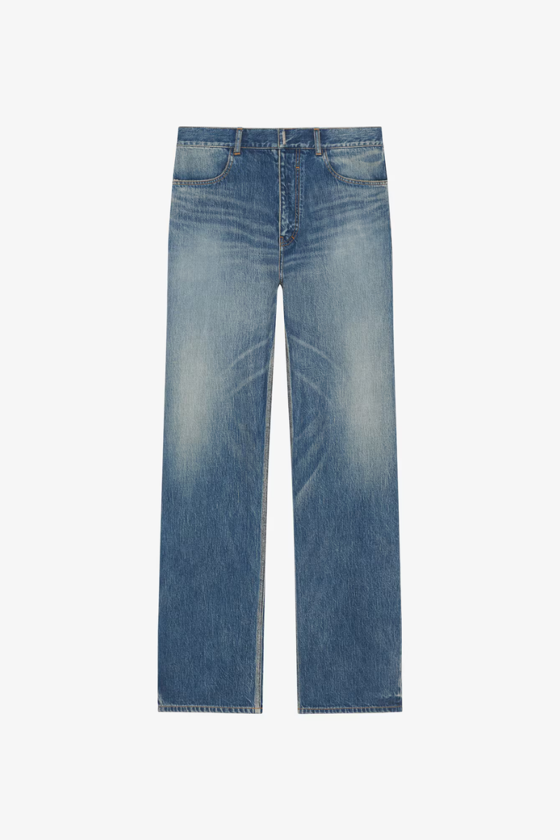 Givenchy Round Regular Fit 5 Pockets Denim_medium Blue Clothing