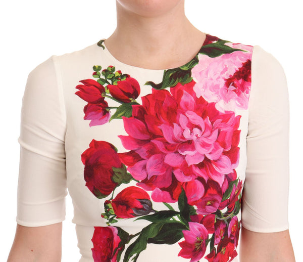 Dolce & Gabbana 100% Viscose; Lining: 94% Silk dress in white