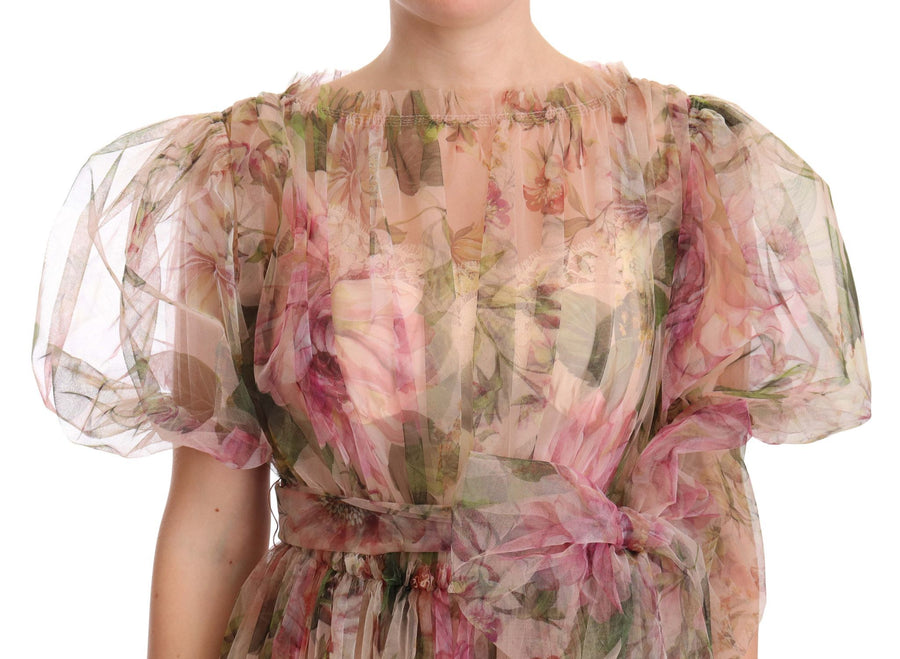 Dolce & Gabbana 100% Nylon; Lining: 83% Silk maxi dress in multicolor