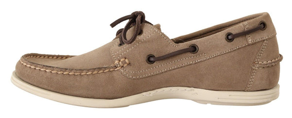 Pollini Suede loafer in beige