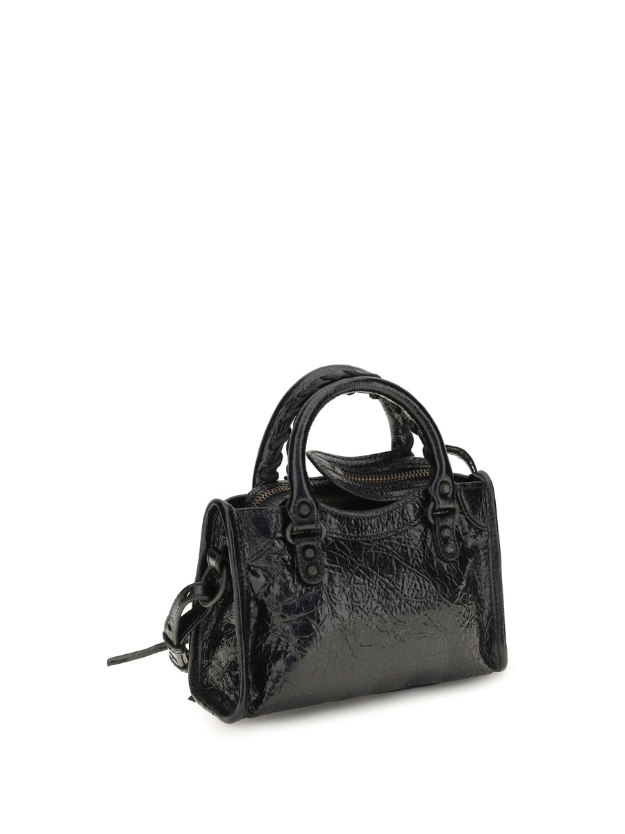 Handbag Le City Nano Black Lambskin Handbags