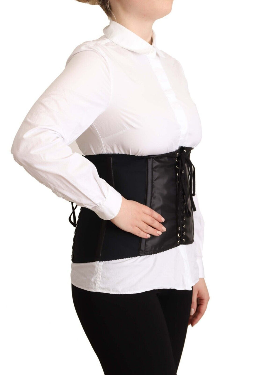 Dolce & Gabbana 81% Nylon 19% Elastane belt in black
