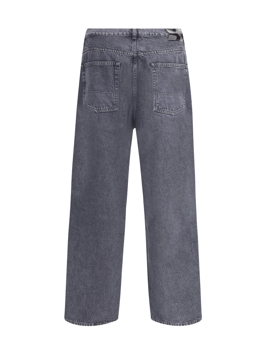 Jeans Loose Super Grey Wash Cotton