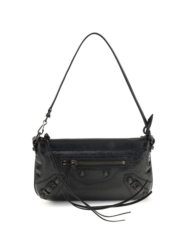 Balenciaga 100% Lamb Ovis Aries shoulder bag in black