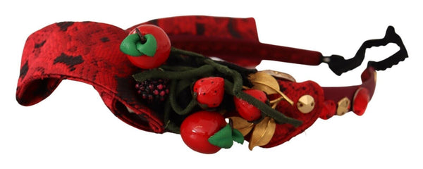Dolce & Gabbana 43% Silk tiara in red