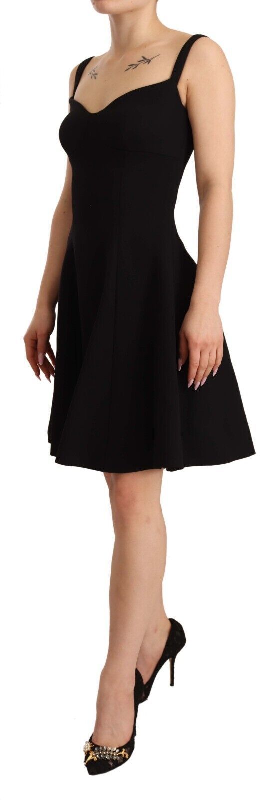 Dolce & Gabbana 93% Virgin Wool dress in black