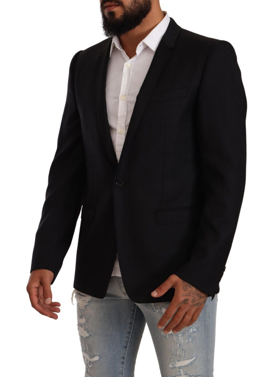 Dolce & Gabbana 100% Virgin Wool; Lining: 80% Silk blazer in black