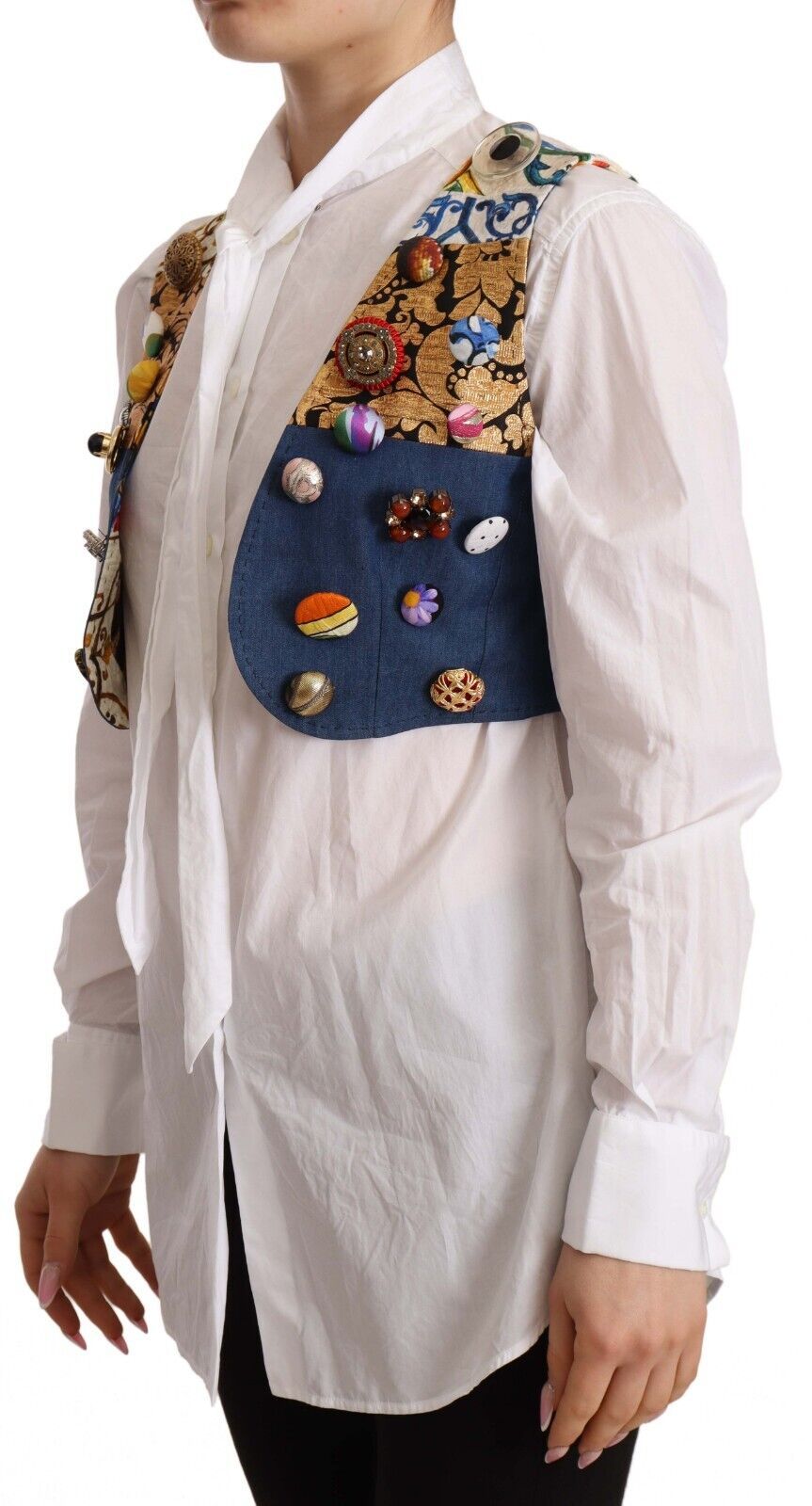 Dolce & Gabbana 50% Cotton vest in multicolor