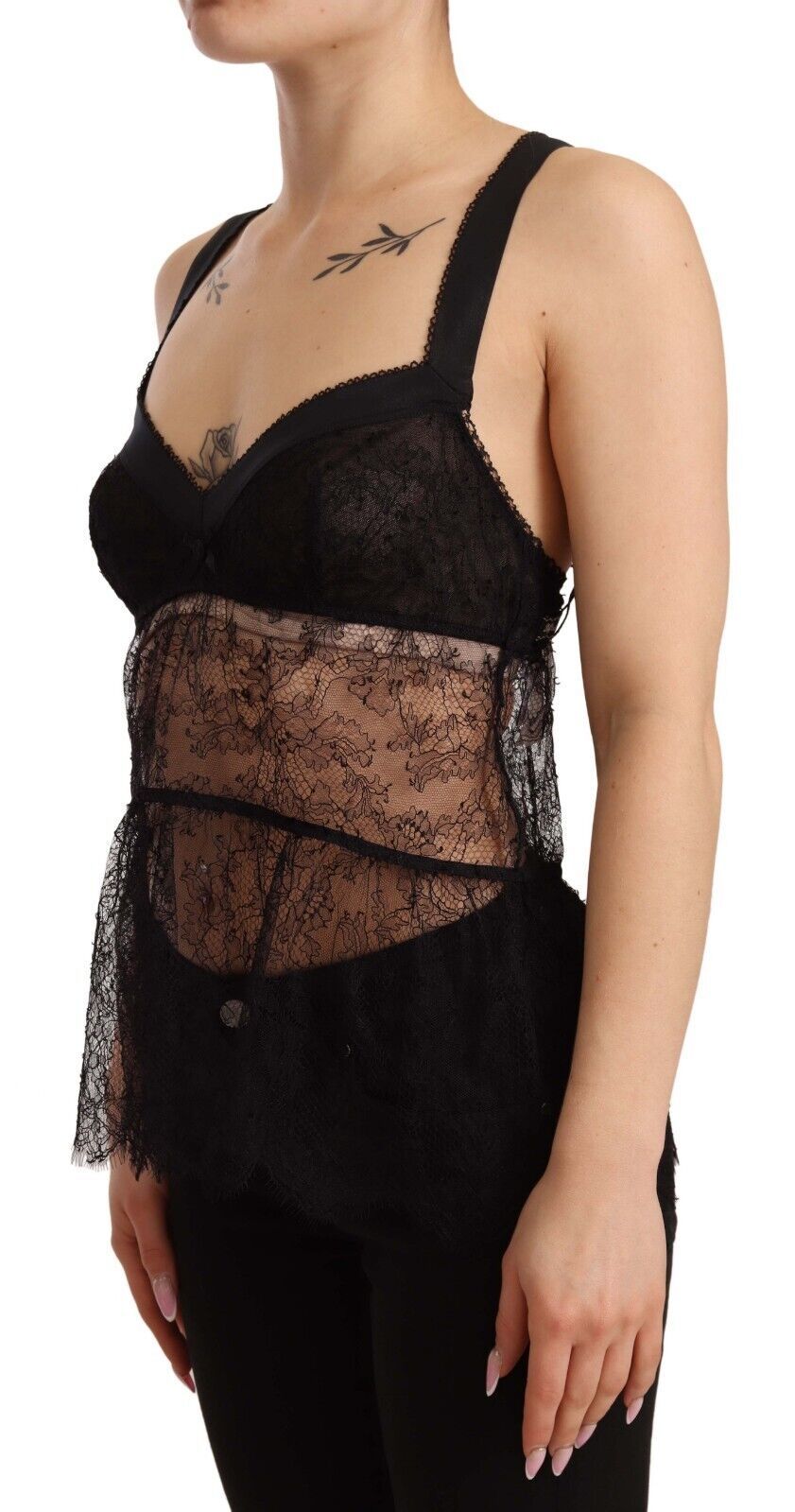 Dolce & Gabbana Silk tank top in black