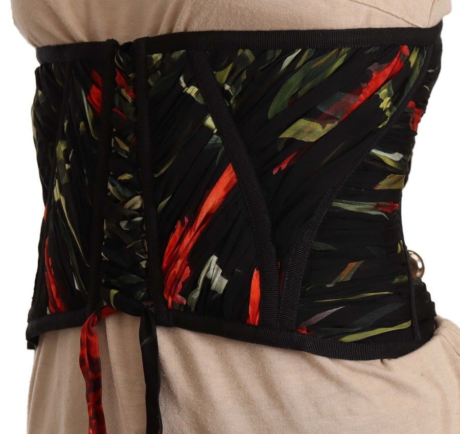 Dolce & Gabbana 100% Silk belt in black