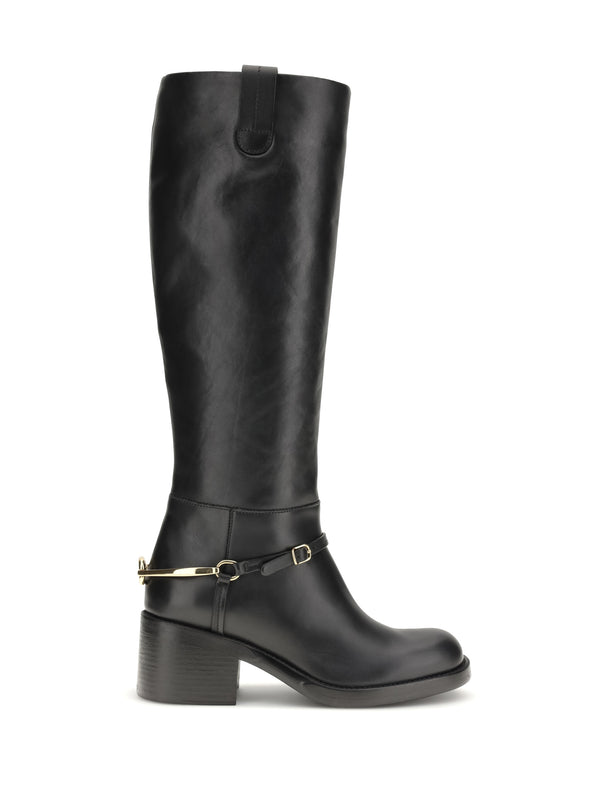 Chloé 100% calf leather boot in black