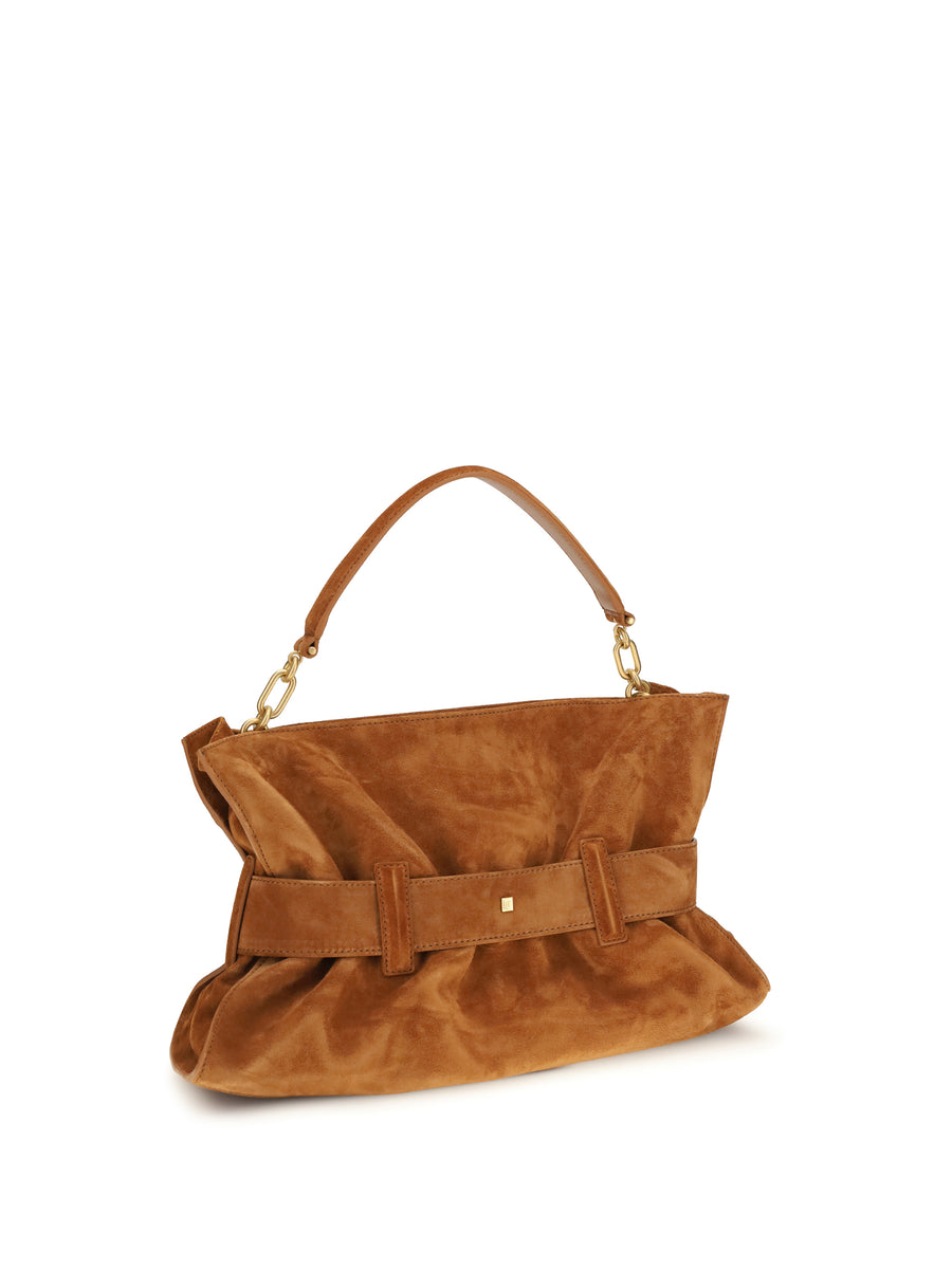 Handbag Anthem Suede Calfskin Caramel Calf Leather Handbags