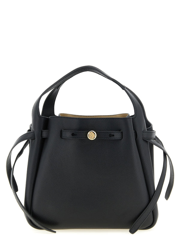 حقيبة Tory Burch رومي كتف — أسود