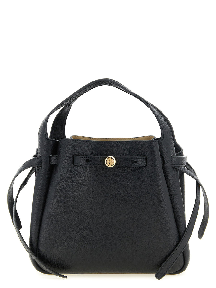 حقيبة Tory Burch رومي كتف — أسود