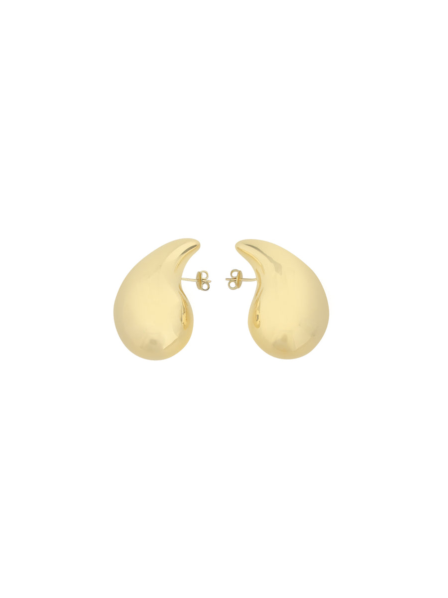 Drop Earrings Yellow Gold Silver