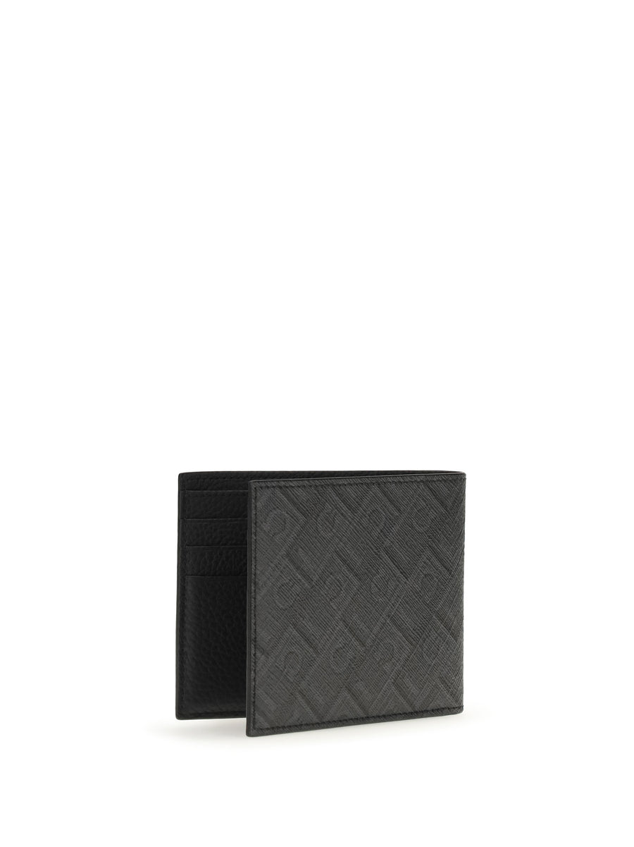Wallet Monogram Grey Patterned Medium Calf Leather Umbrellas