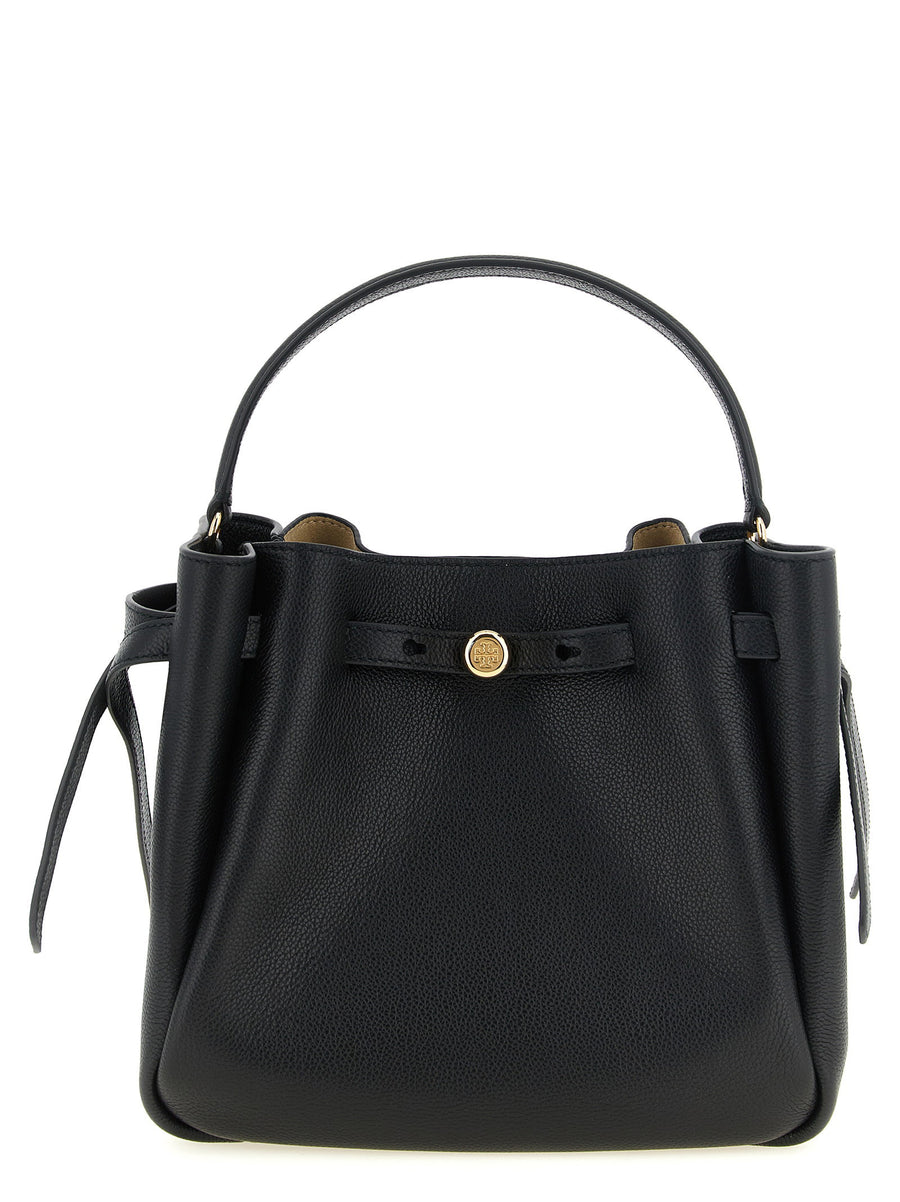 Tory Burch Romy Bucket Bag — Black