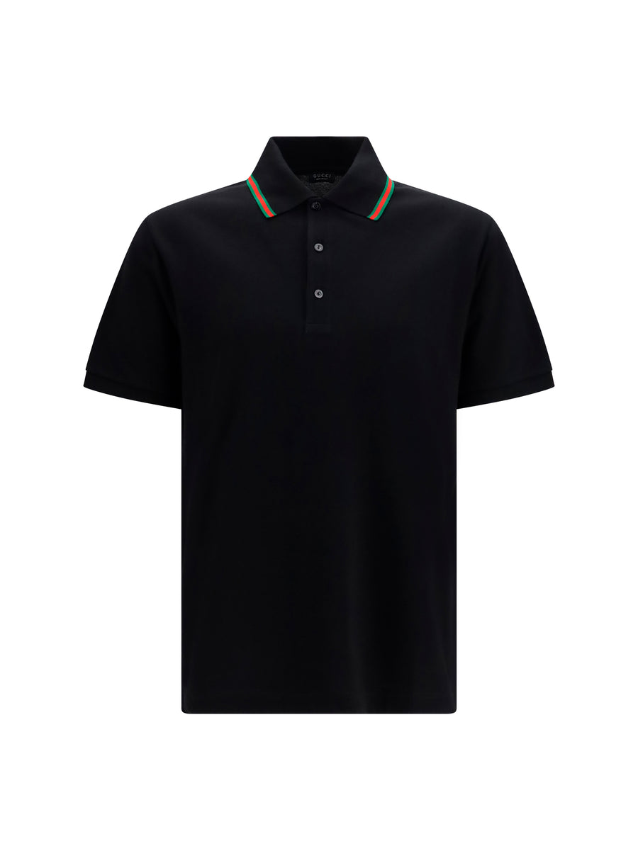 Polo Shirt Cotton Piqué Black