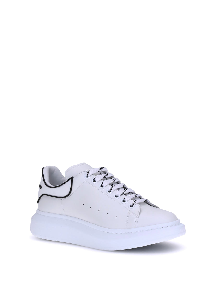 Leather Sneakers White-Black White/white/black Upper: Rubber Trainers