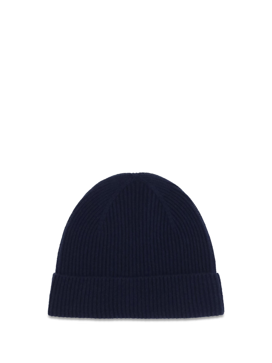 Wool Beanie Hat Blue (ovis Aries)