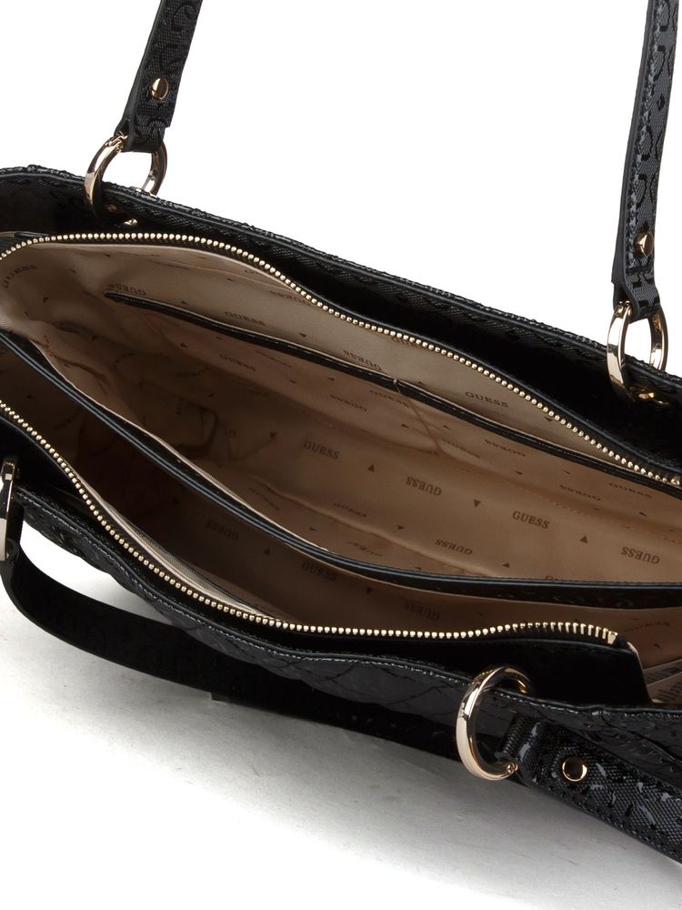 Guess 100% Polyurethane tote bag in black