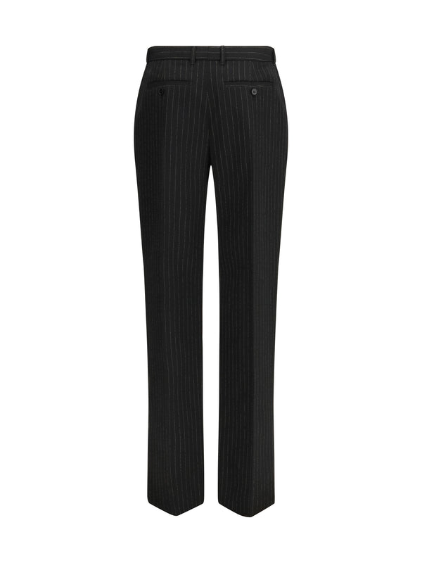 Tailored Trousers Black-Gold Black/gold Wool