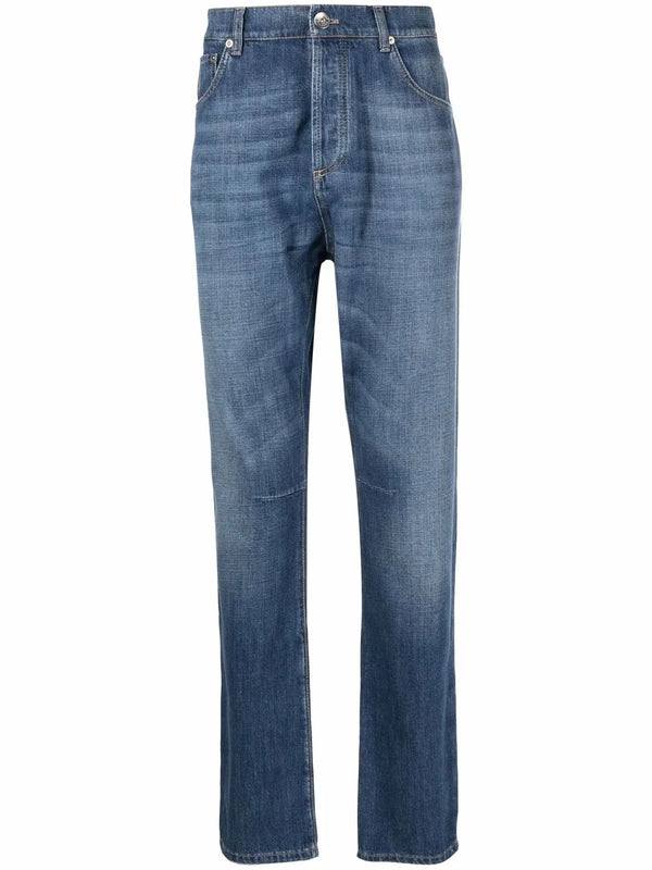 Brunello Cucinelli Cotton 100% jeans in blue