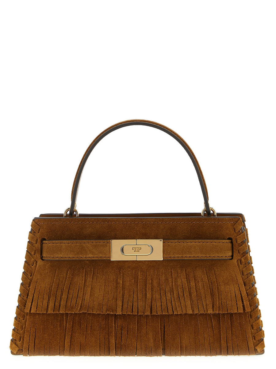 Tory Burch Lee Radziwill Top Handle Bag — Cognac