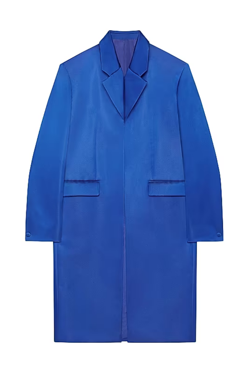 Givenchy Kissing Coat_iris Purple Purple,cream Clothing