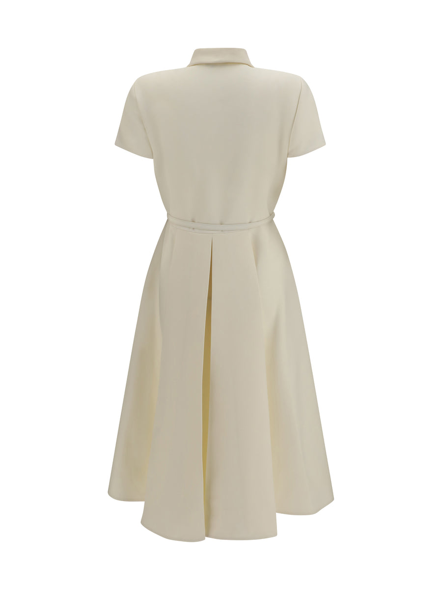 Wool And Silk Dress Ivory