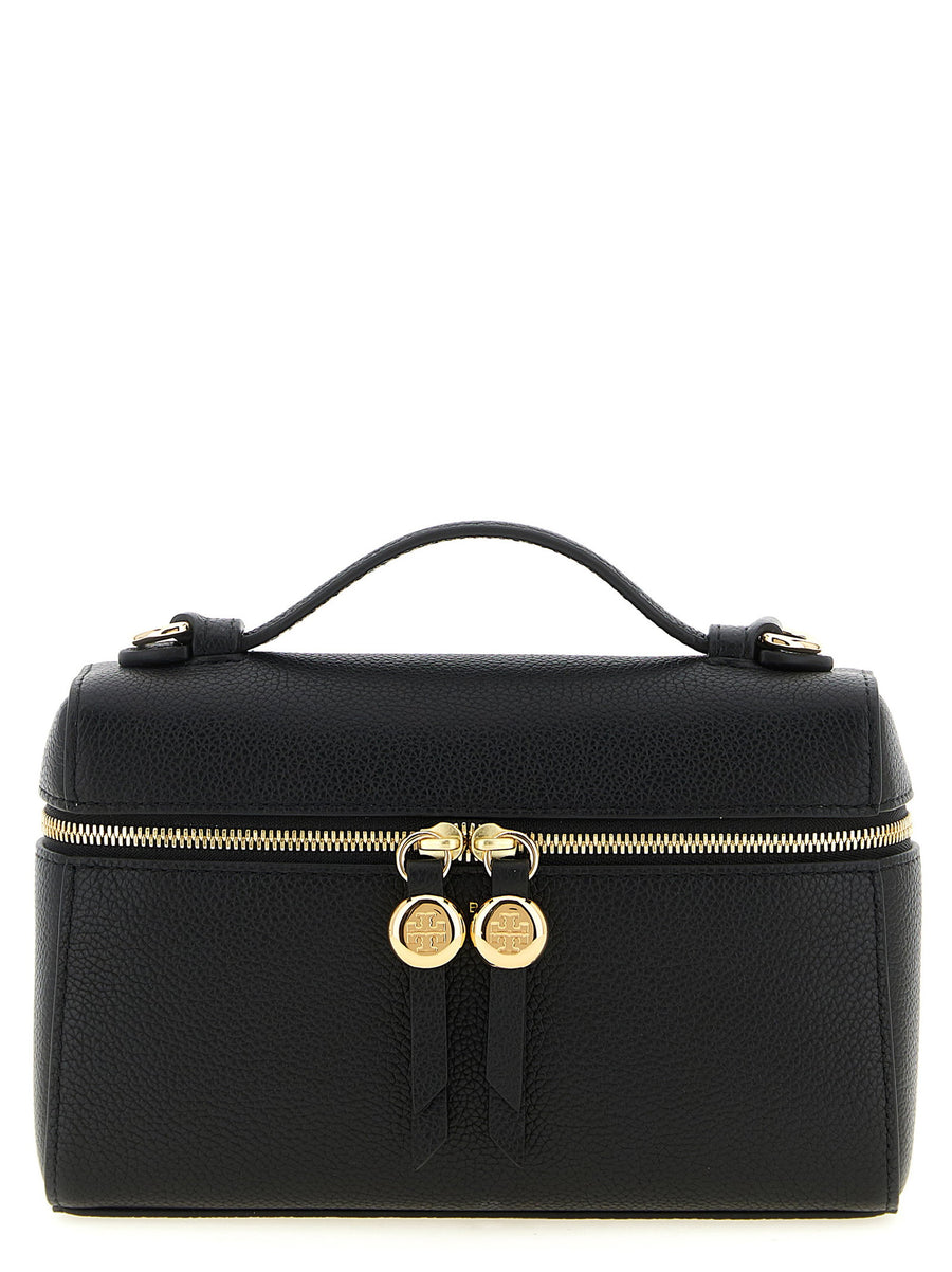 Tory Burch Romy Top Handle Bag — Black