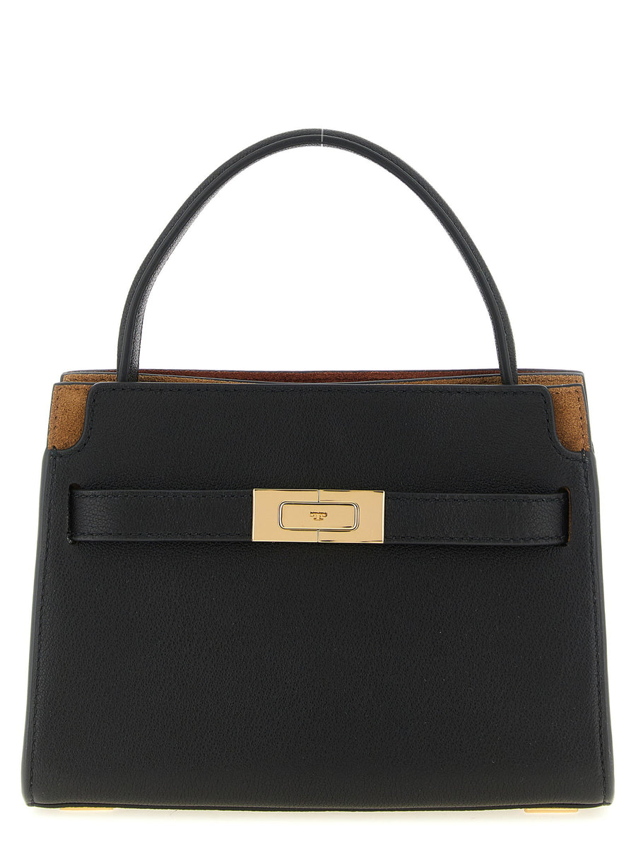 Tory Burch Lee Radziwill Top Handle Bag — Black