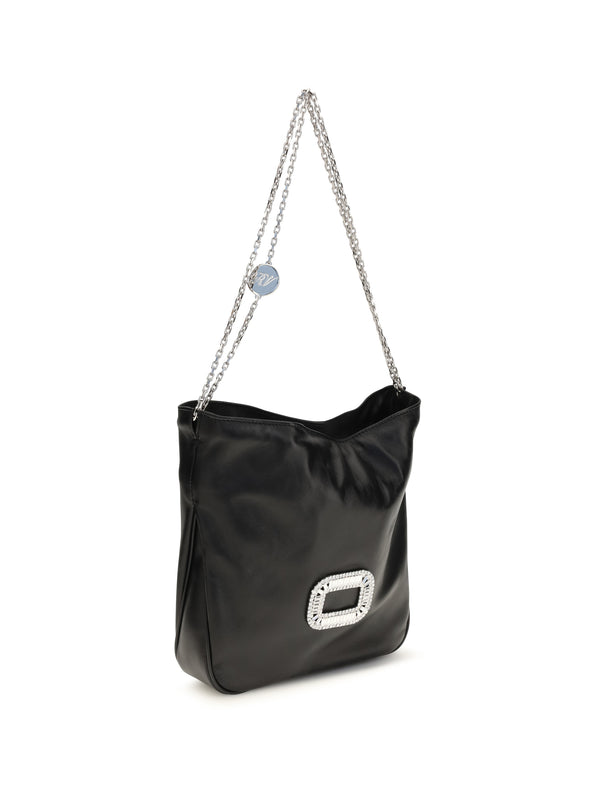 Handbag Pilgrim Mini Calfskin Black Calf Leather Shoulder Bags