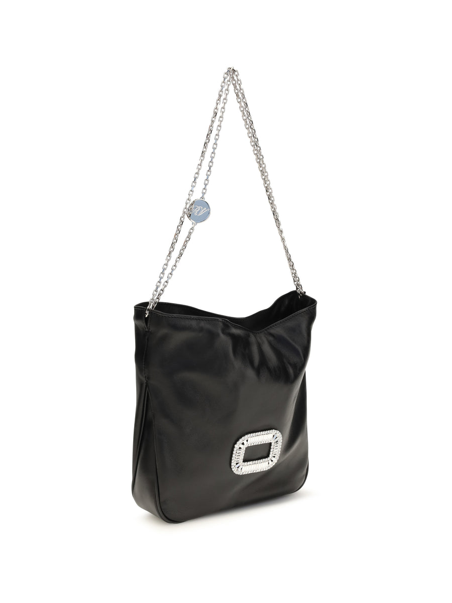 Handbag Pilgrim Mini Calfskin Black Calf Leather Shoulder Bags
