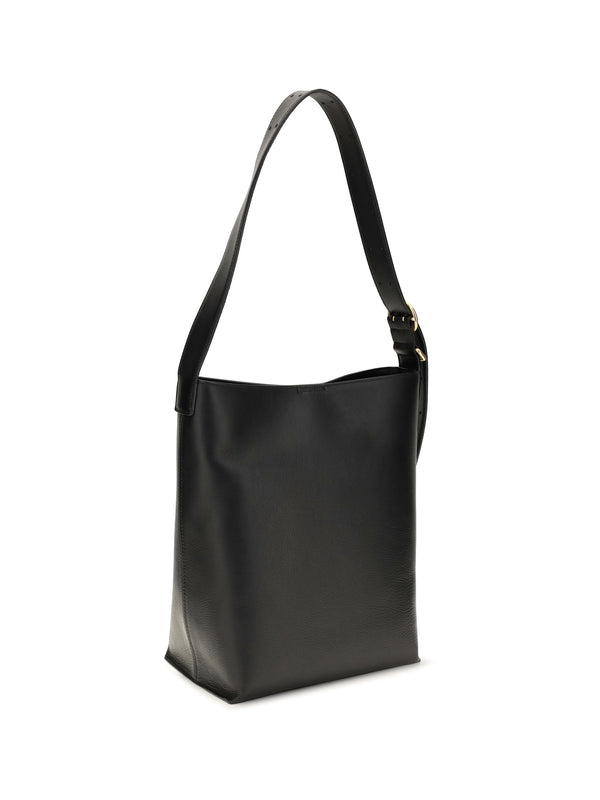 Tote Bag Cannolo Black Calf Leather (bos Taurus) Handbags