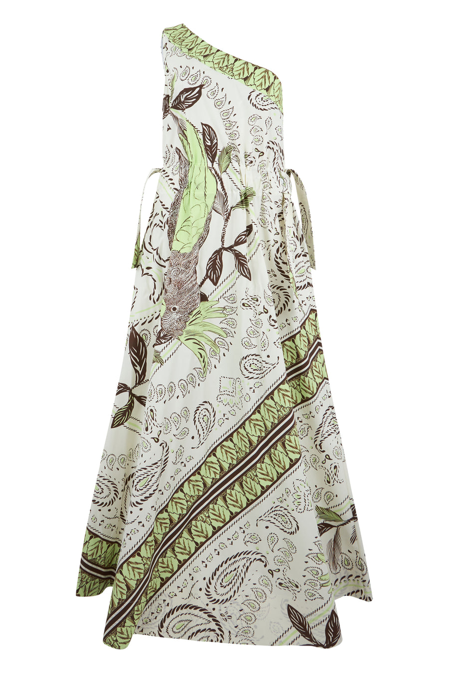 One-Shoulder Dress Mint-Kakatu Mint/kakatu Cotton