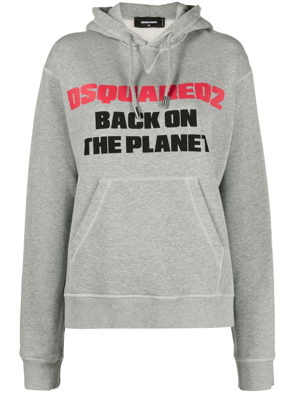 Dsquared2 Cotton 100% hoodie in grey