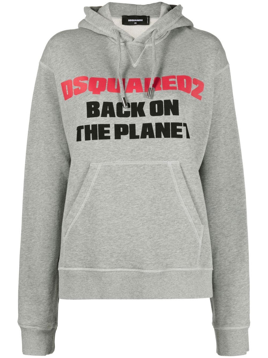 Dsquared2 Cotton 100% hoodie in grey
