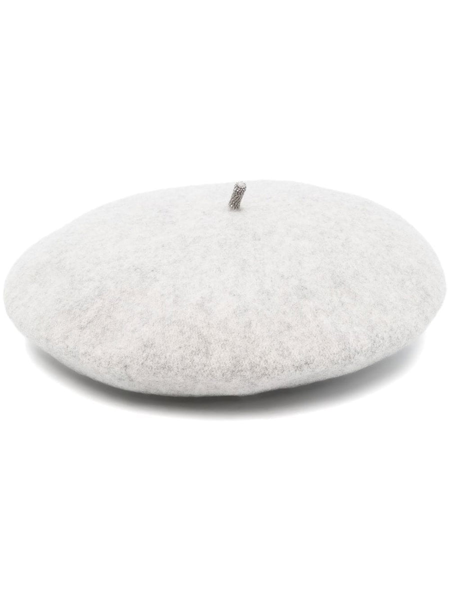 Brunello Cucinelli Wool 100% beret in grey