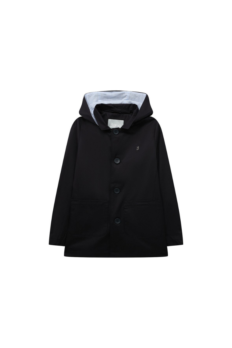 Herno 100% Cotton jacket in black