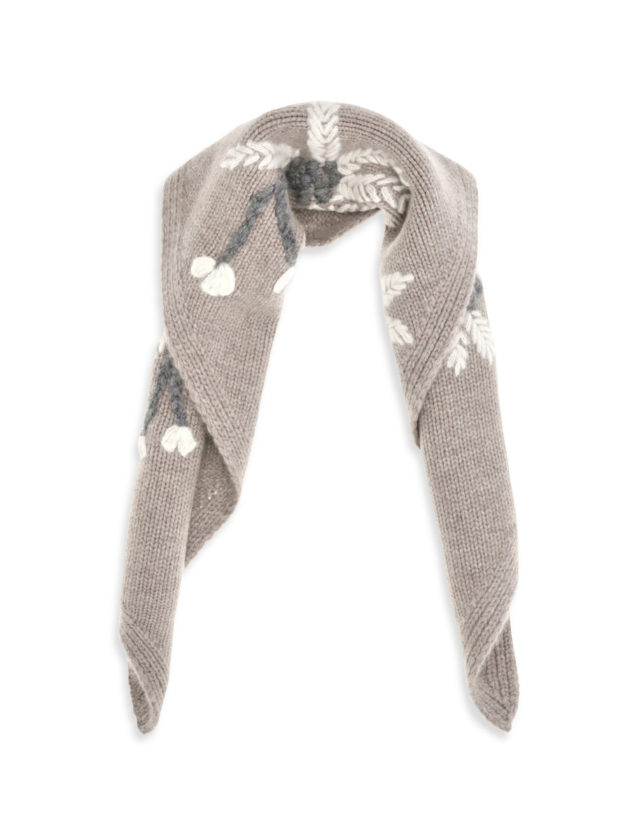 Knit Scarf Wallaby Taupe Merino Wool