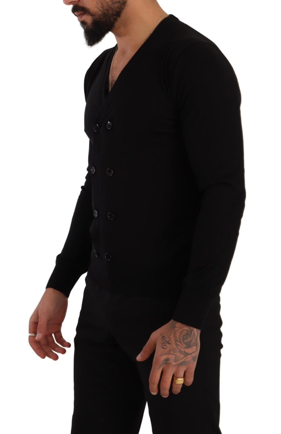 Dolce & Gabbana 100% Cashmere cardigan in black